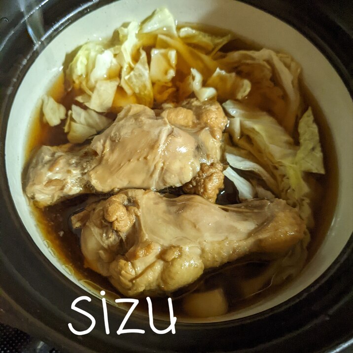 キャベツと手羽煮